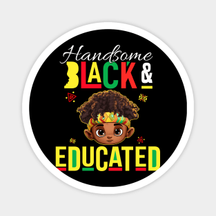 Pretty Black & Educated African American Black History Month Magnet